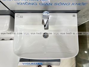 VIGLACERA V58 CD58 - Chậu rửa mặt lavabo kèm chân lửng treo tường 5 Chậu rửa mặt lavabo VIGLACERA V58 CD58 kèm chân lửng treo tường