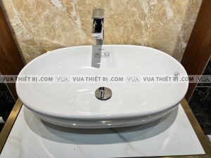 VIGLACERA CD15 - Chậu rửa mặt lavabo đặt bàn 5 Chậu rửa mặt lavabo VIGLACERA CD15 đặt bàn
