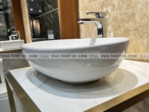VIGLACERA CD15 - Chậu rửa mặt lavabo đặt bàn 7 Chậu rửa mặt lavabo VIGLACERA CD15 đặt bàn
