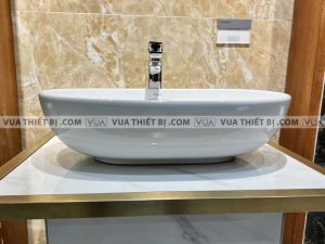 VIGLACERA CD15 - Chậu rửa mặt lavabo đặt bàn 8 Chậu rửa mặt lavabo VIGLACERA CD15 đặt bàn