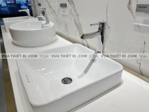 VIGLACERA VG141.1 - Vòi chậu lavabo cổ cao nóng lạnh 2 Vòi chậu lavabo VIGLACERA VG141.1 cổ cao nóng lạnh