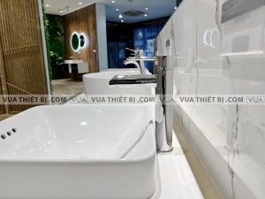 VIGLACERA CD20 - Chậu rửa mặt lavabo đặt bàn 2 Chậu rửa mặt lavabo VIGLACERA CD20 đặt bàn