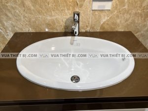 VIGLACERA CD21 - Chậu rửa mặt lavabo đặt bàn 2 Chậu rửa mặt lavabo VIGLACERA CD21 dương vành