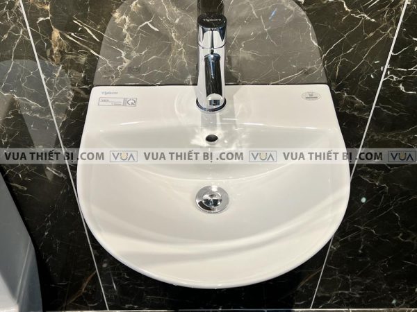 Chậu rửa mặt lavabo VIGLACERA V63 liền chân treo tường