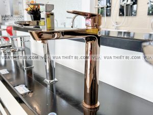 VIGLACERA VG125 - Vòi chậu lavabo cổ cao nóng lạnh 4 Vòi chậu lavabo VIGLACERA VG125 cổ cao nóng lạnh