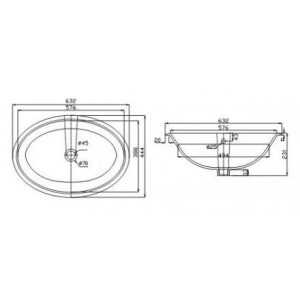 VIGLACERA CD21 - Chậu rửa mặt lavabo đặt bàn 6 cd21 1 grande