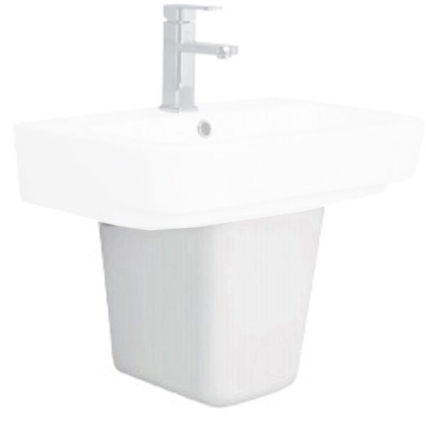 Chân chậu rửa mặt lavabo VIGLACERA V50 lửng treo tường