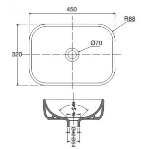 VIGLACERA V25 - Chậu rửa mặt lavabo đặt bàn 2 chau rua mat lavabo viglacera v25 dat ban da chuu nhat