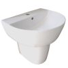Chậu rửa mặt lavabo VIGLACERA V37 kèm chân lửng treo tường
