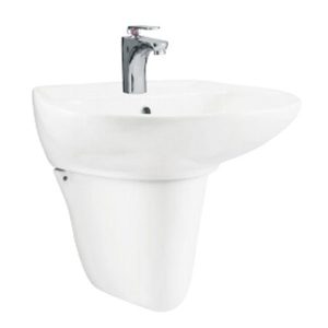 Chậu rửa mặt lavabo VIGLACERA V39 (VI39) kèm chân lửng treo tường