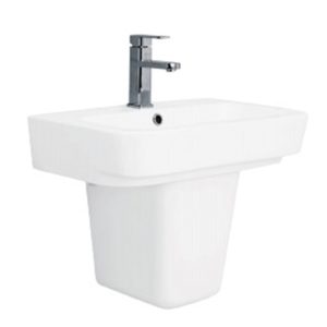 Chậu rửa mặt lavabo VIGLACERA V50 kèm chân lửng treo tường