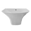 VIGLACERA V64 - Chậu rửa mặt lavabo liền chân treo tường 5 Chậu rửa mặt lavabo VIGLACERA V64 liền chân treo tường