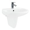 Chậu rửa mặt lavabo VIGLACERA VI5 kèm chân lửng treo tường