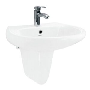 Trang chủ 40 Chậu rửa mặt lavabo VIGLACERA VI5 kèm chân lửng treo tường
