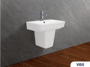 Chậu rửa treo tường VIGLACERA V50 kèm chân