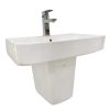 VIGLACERA V58 CD58 - Chậu rửa mặt lavabo kèm chân lửng treo tường 3 Chậu rửa mặt lavabo VIGLACERA V58 CD58 kèm chân lửng treo tường