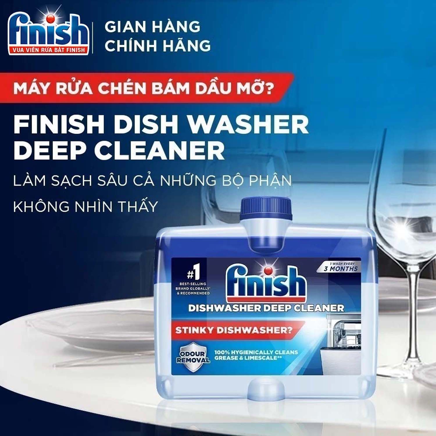 Dung dịch vệ sinh máy rửa bát FINISH chai 250ml (2) Dung dich ve sinh may rua bat FINISH chai 250ml 2