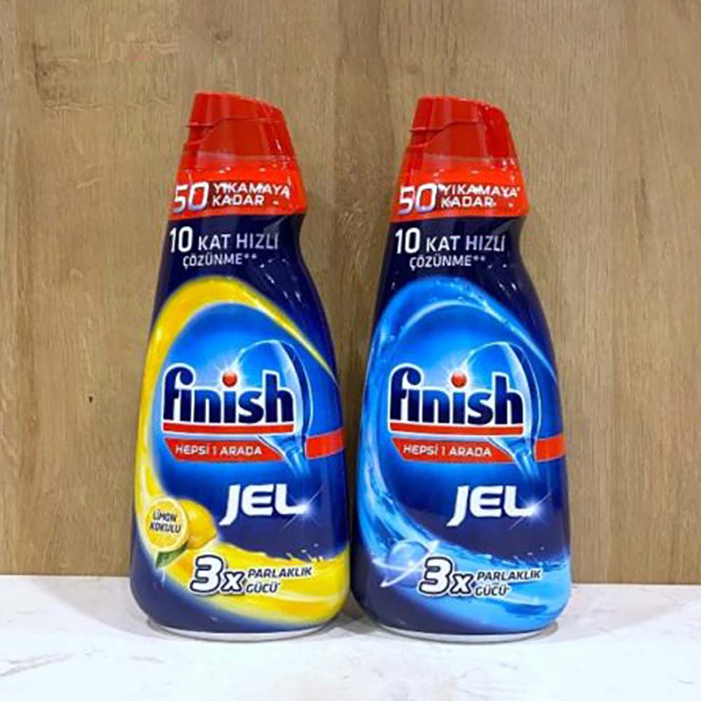 Hình ảnh thực tế Gel rửa bát FINISH All in 1 chai 1000ml hương chanh (2) Hinh anh thuc te Gel rua bat FINISH All in 1 chai 1000ml huong chanh 2