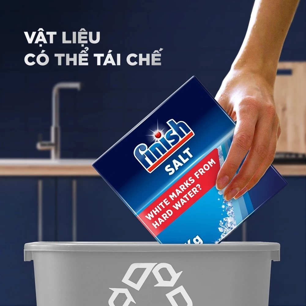 Tính năng Muối rửa bát FINISH Salt hộp 1.2kg Tinh nang Muoi rua bat FINISH Salt hop 1.2kg